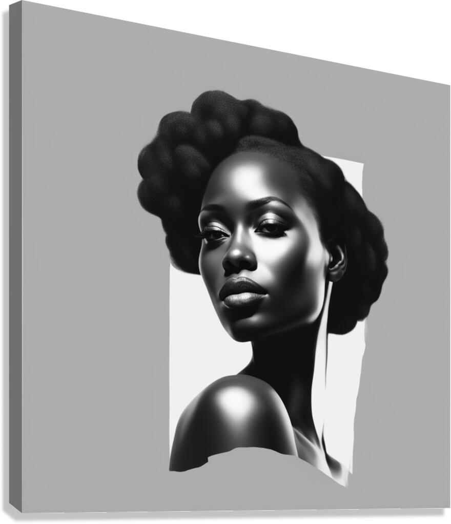 Silhouette of Strength Collection 1 - The Artful Mane 11 Canvas Print