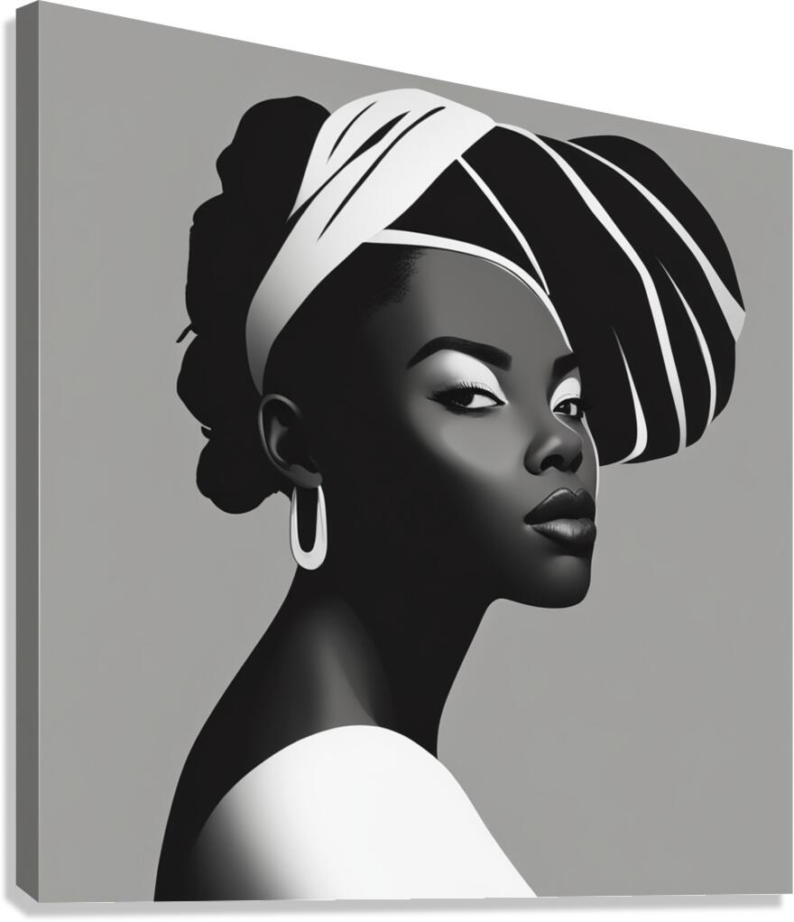 Silhouette of Strength Collection 1 - The Artful Mane 25 Canvas Print