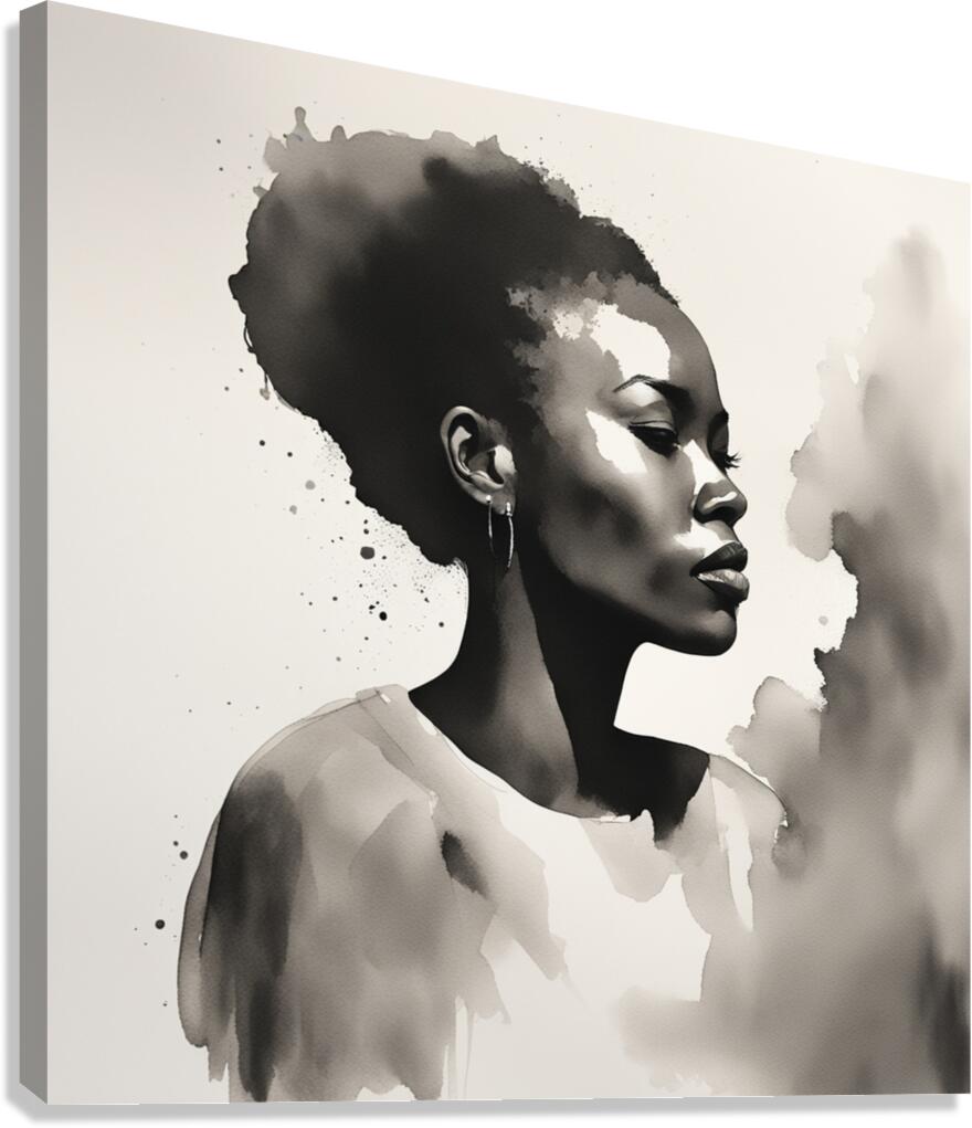 Silhouette of Strength Collection 1 - The Artful Mane 30  Canvas Print