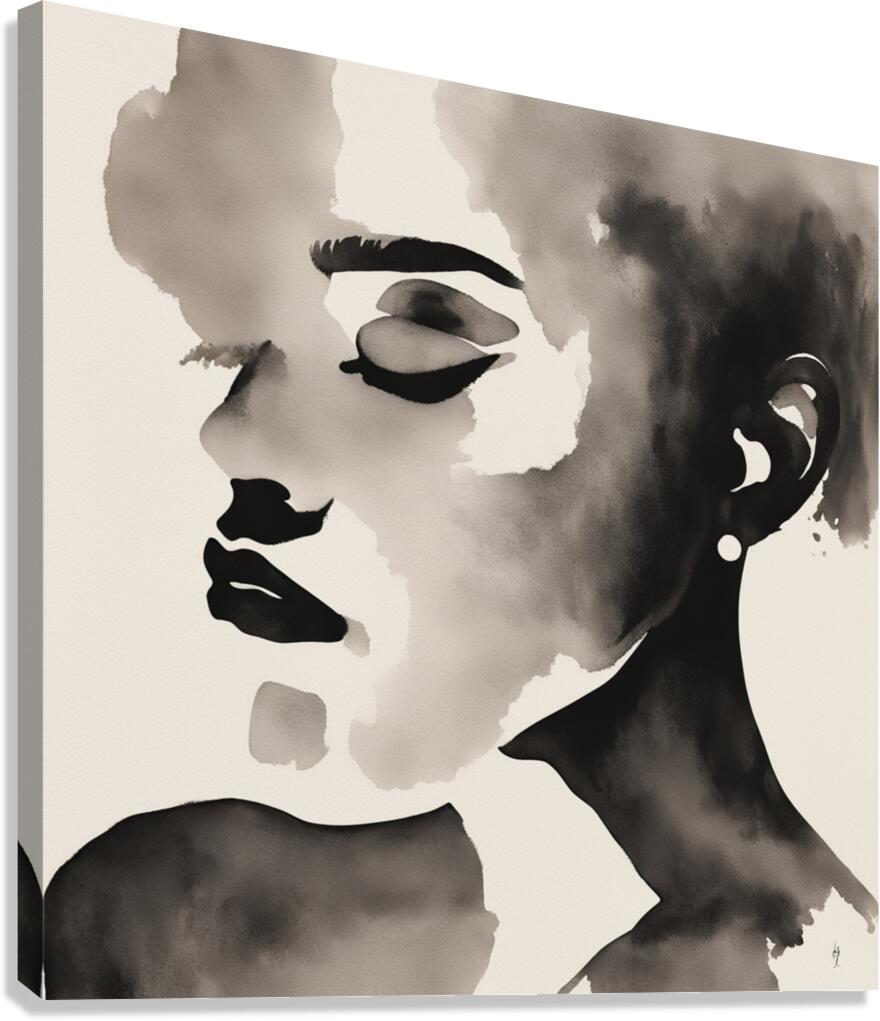 Silhouette of Strength Collection 1 - The Artful Mane 37 Canvas Print