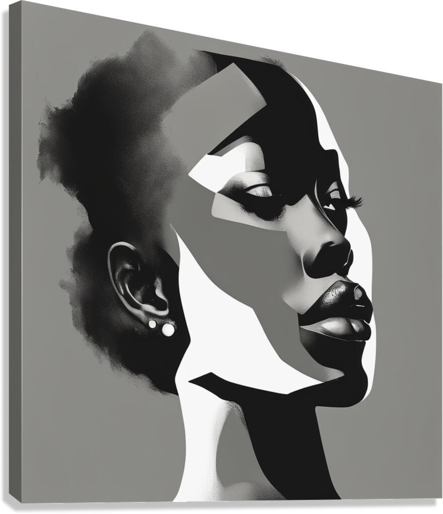 Silhouette of Strength Collection 1 - The Artful Mane 41  Canvas Print