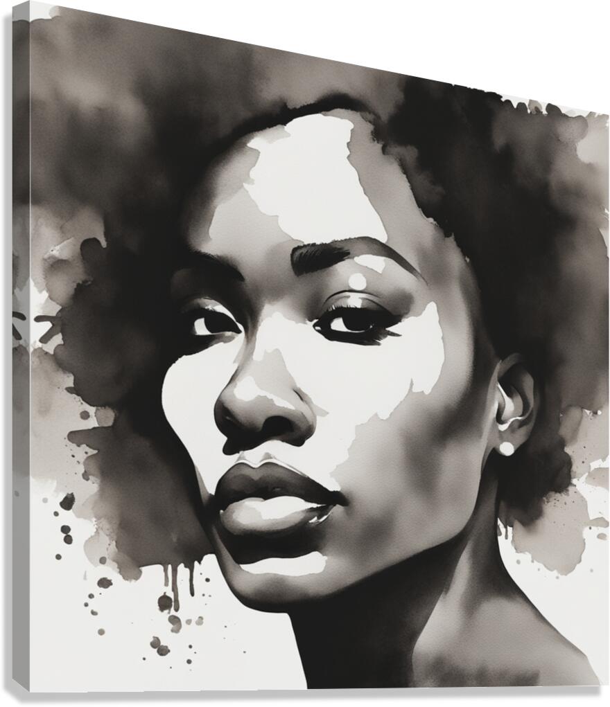 Silhouette of Strength Collection 1 - The Artful Mane 42 Canvas Print