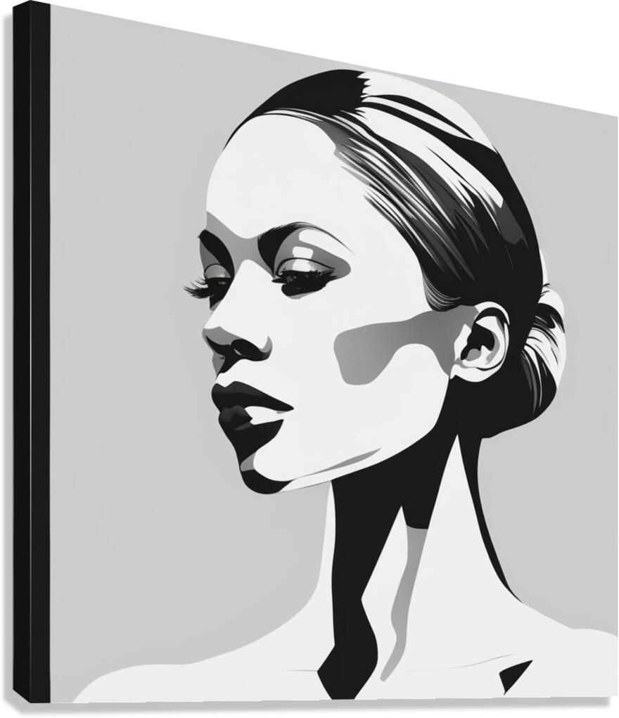 Silhouette of Strength Collection 1 - The Artful Mane 47 Canvas Print