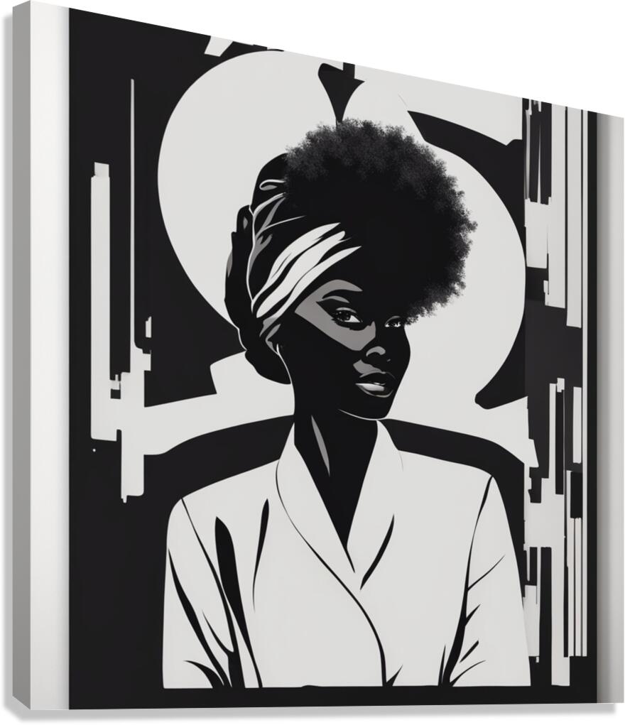 Silhouette of Strength Collection 1 - The Artful Mane 54 Canvas Print