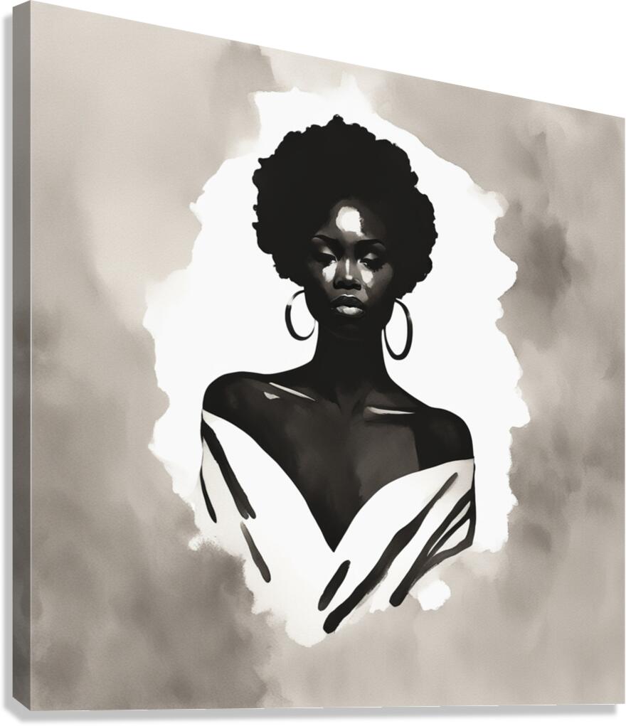 Silhouette of Strength Collection 1 - The Artful Mane 56 Canvas Print