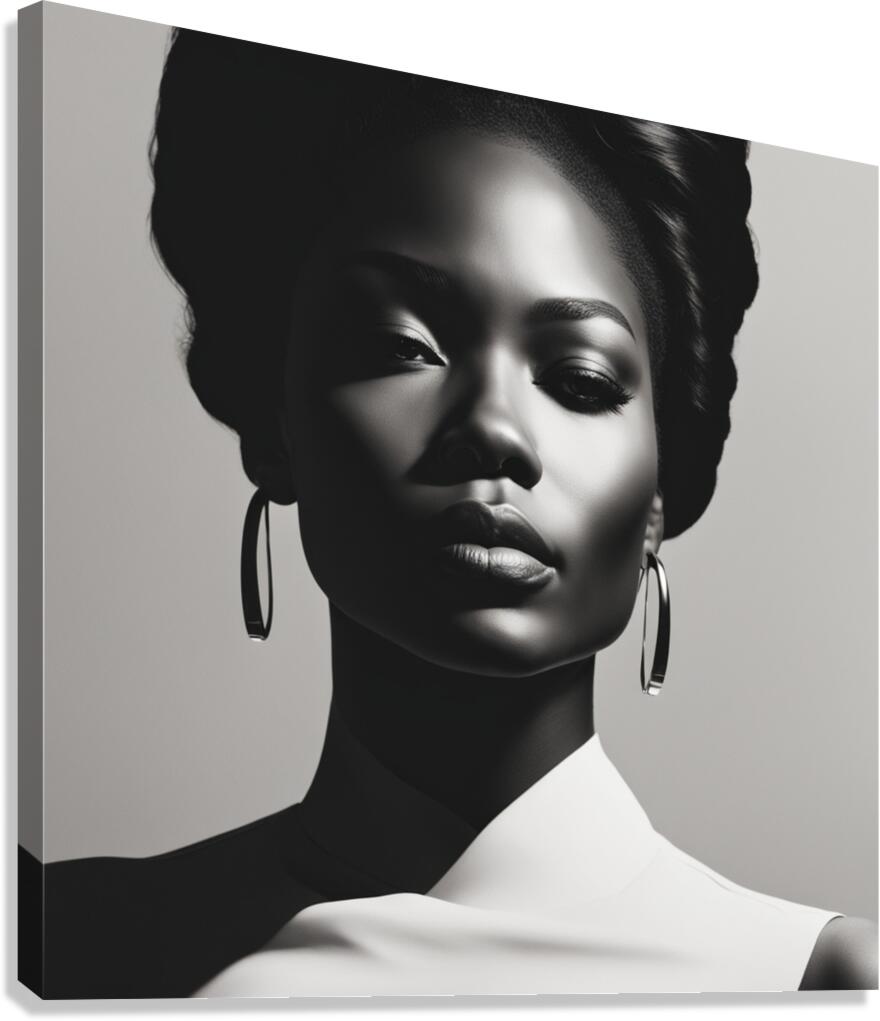 Silhouette of Strength Collection 2 - The Artful Mane 9 Canvas Print