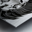 Leo. Horse. Line Art. Metal print