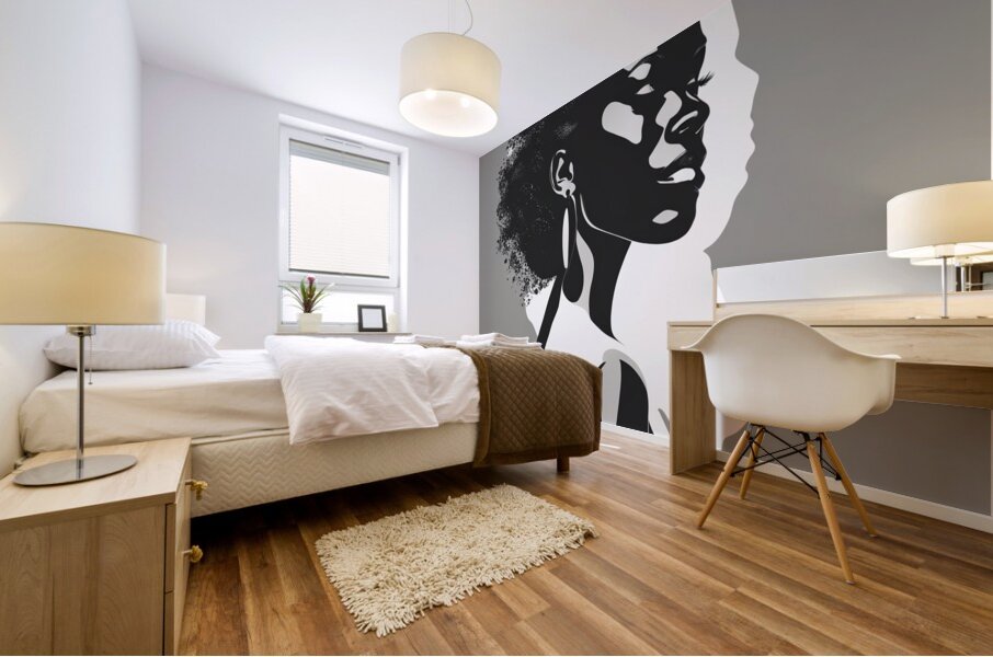 Silhouette of Strength Collection 1 - The Artful Mane 13 Mural print