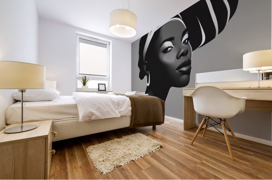 Silhouette of Strength Collection 1 - The Artful Mane 25 Mural print