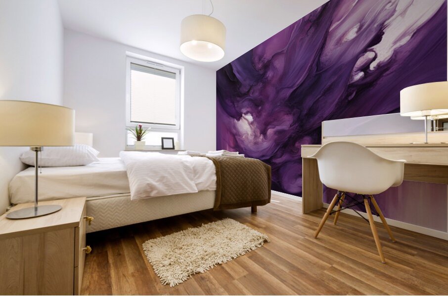 The Purle Aurora 4 Mural print