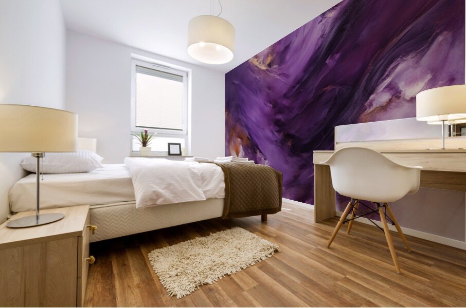 The Purle Aurora 9 Mural print