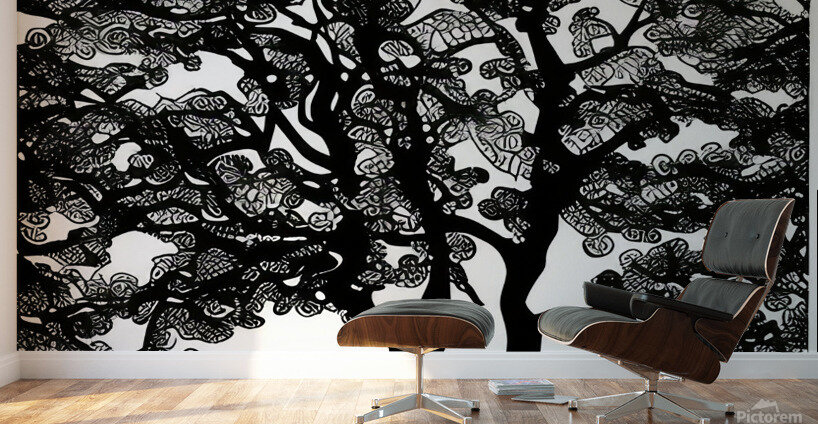 Tree of Life - Line Art Wall Murals