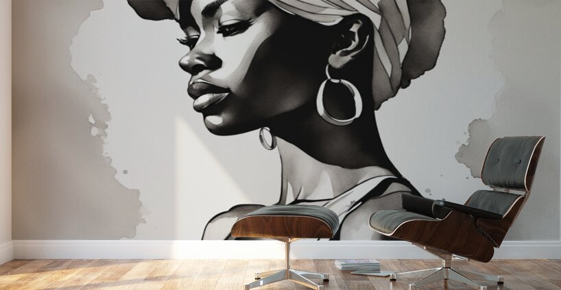 Silhouette of Strength Collection 1 - The Artful Mane 5 Wall Murals