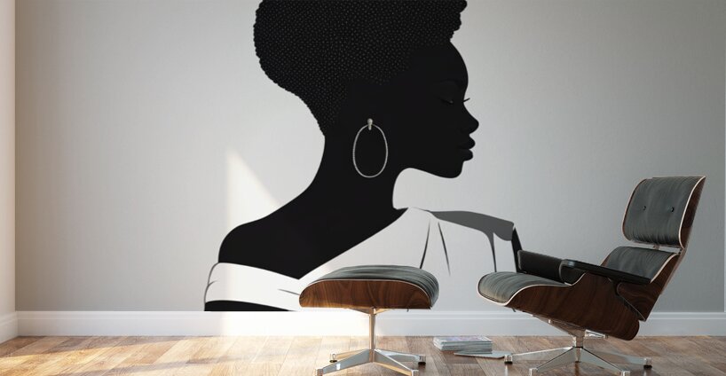 Silhouette of Strength Collection 1 - The Artful Mane 9 Wall Murals