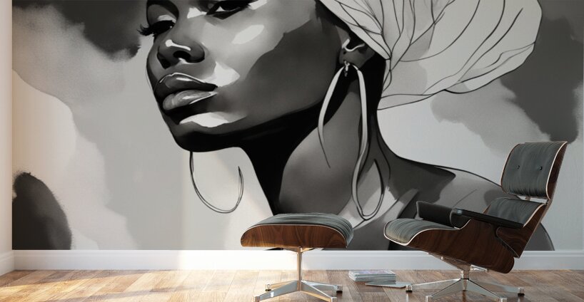 Silhouette of Strength Collection 1 - The Artful Mane 22 Wall Murals