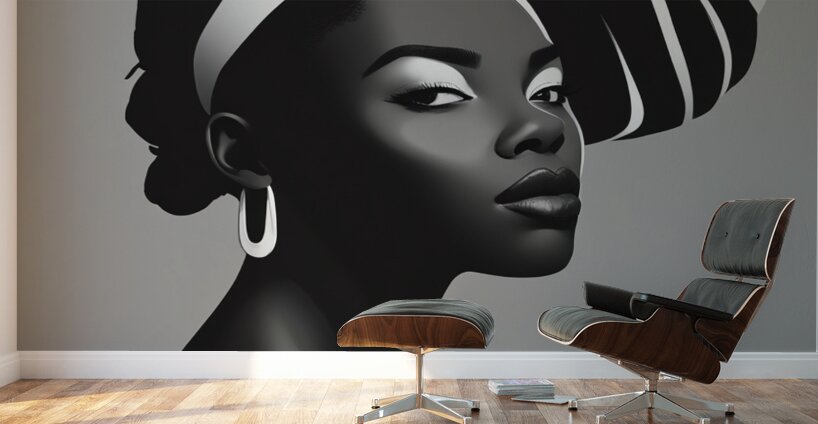 Silhouette of Strength Collection 1 - The Artful Mane 25 Wall Murals
