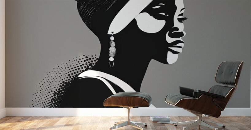 Silhouette of Strength Collection 1 - The Artful Mane 35 Wall Murals