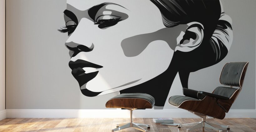 Silhouette of Strength Collection 1 - The Artful Mane 47 Wall Murals