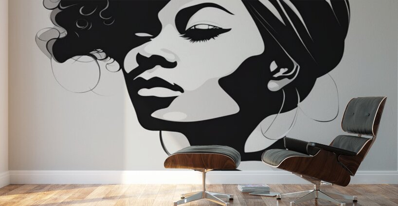 Silhouette of Strength Collection 1 - The Artful Mane 60 Wall Murals