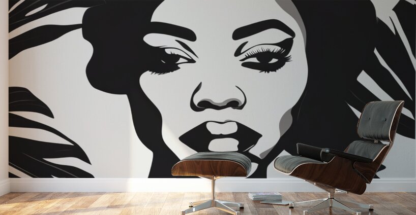 Silhouette of Strength Collection 2 - The Artful Mane 10 Wall Murals