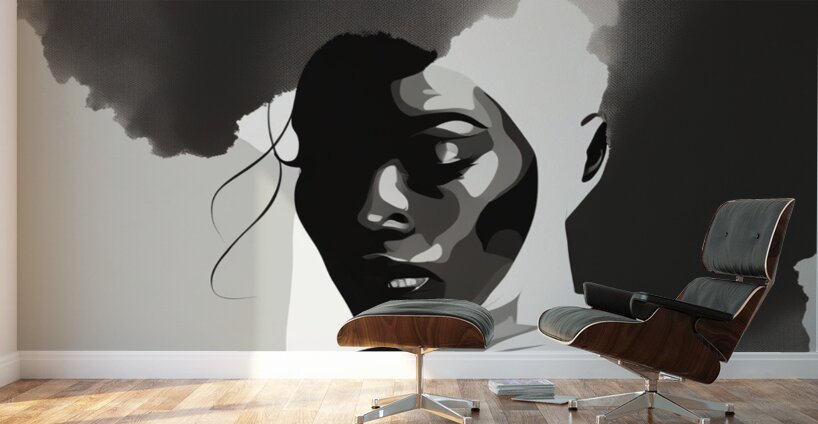 Silhouette of Strength Collection 2 - The Artful Mane 11 Wall Murals