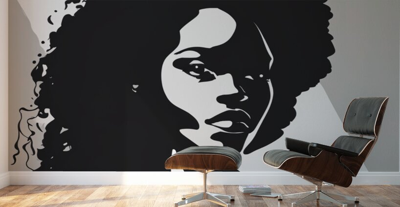 Silhouette of Strength Collection 2 - The Artful Mane 12 Wall Murals