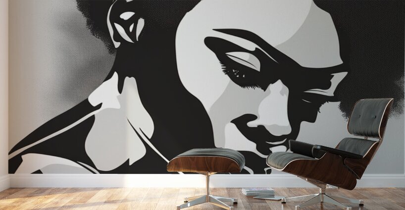 Silhouette of Strength Collection 2 - The Artful Mane 16 Wall Murals