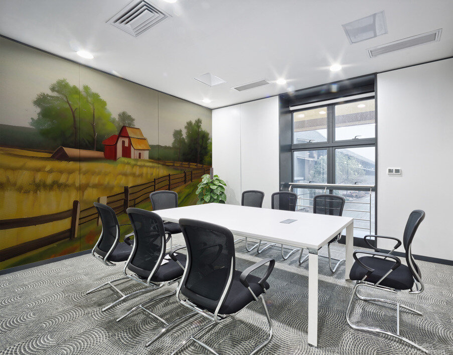 The Rural Oasis. Countryside. Wall Printing