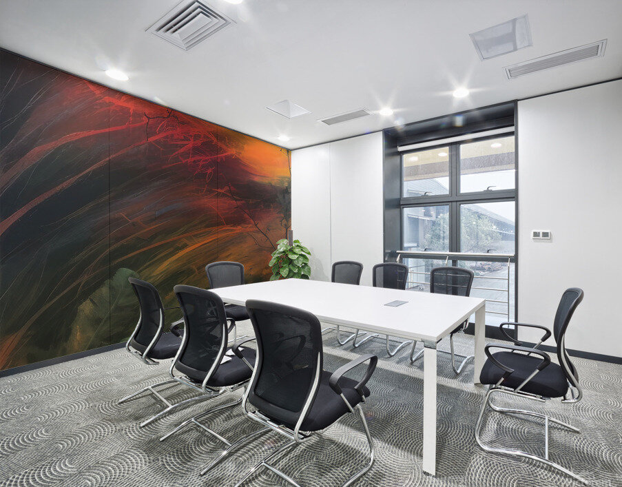 Reluctance. Abstract Wall Printing