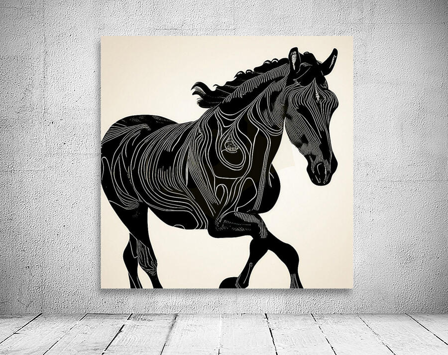 Black Stallion  Wall Preview