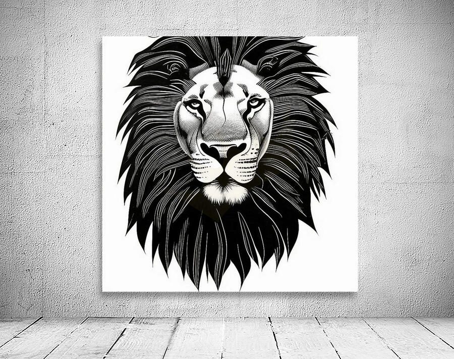 Leo. Horse. Line Art. Wall Preview