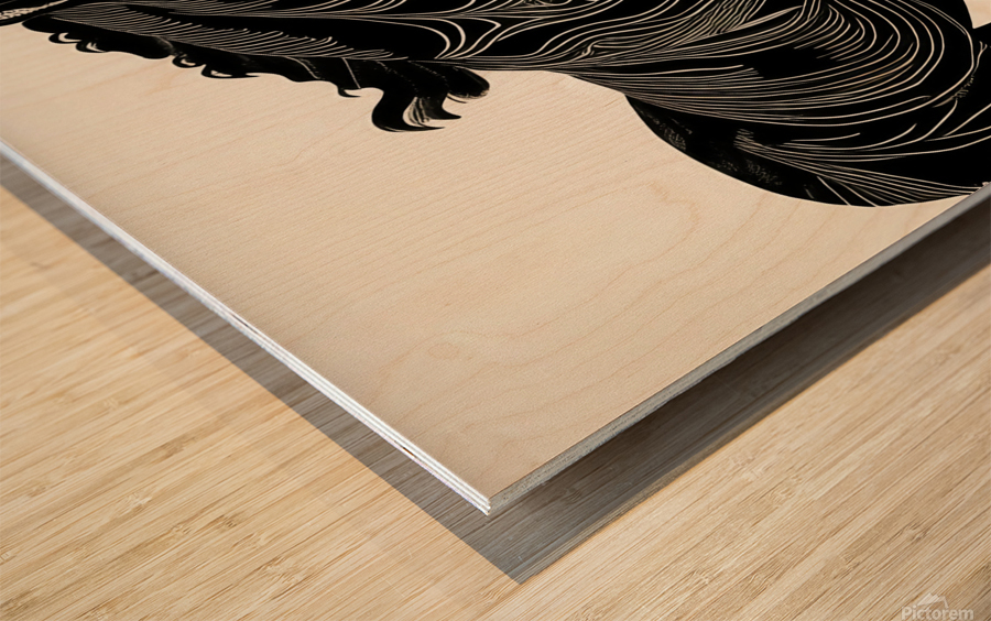 Black Stallion  Wood print