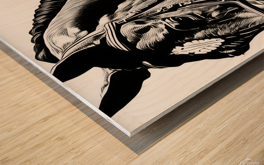 Emilie - Show Horse Wood print