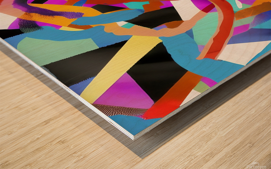 Tristed. Abstract. Wood print