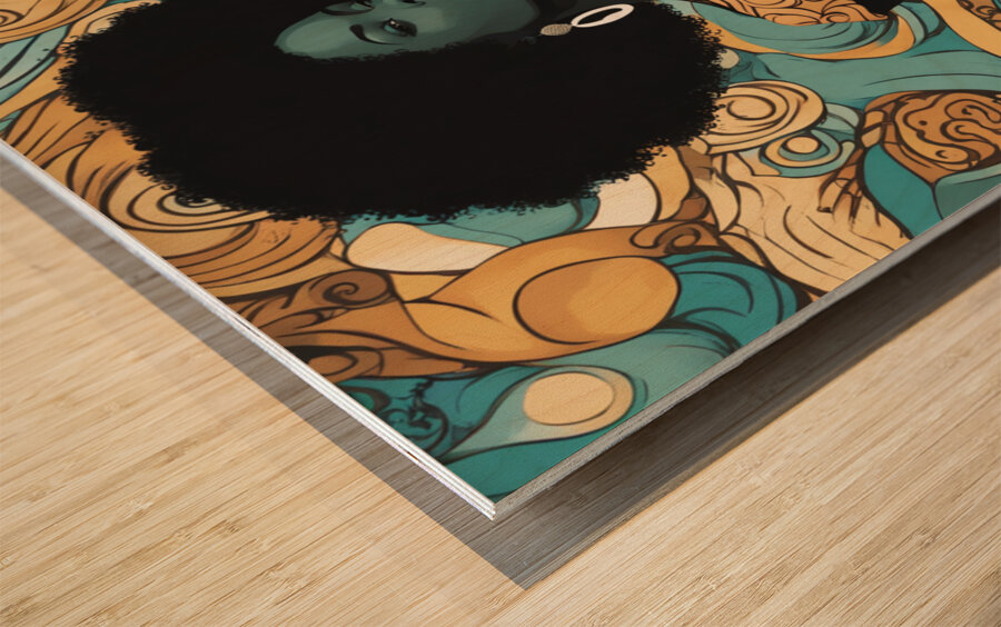 Melanin Magic  29 Wood print