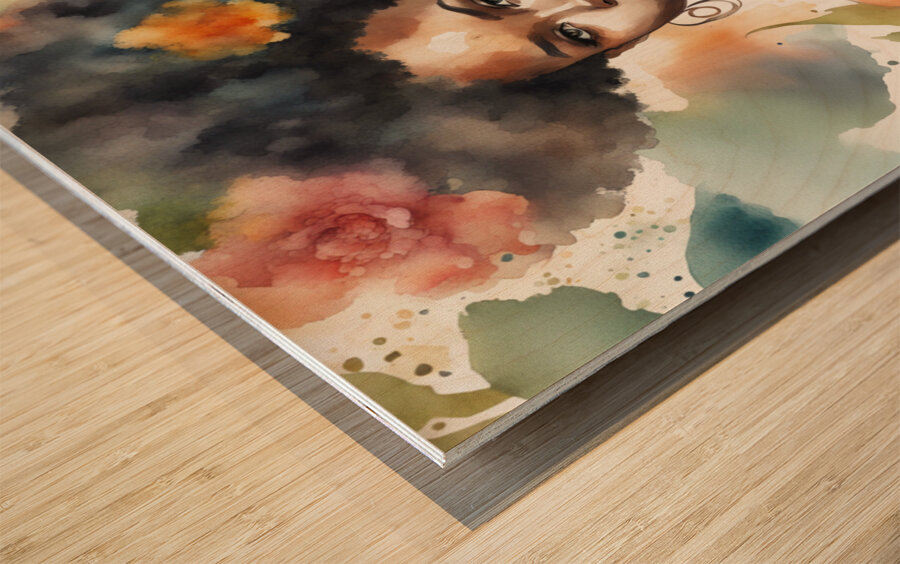 Melanin Magic  36 Wood print