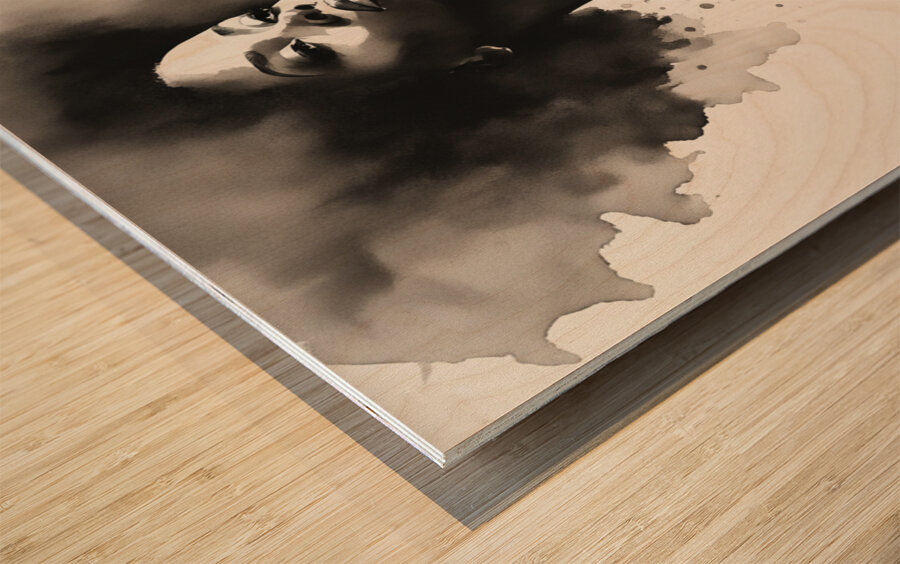 Silhouette of Strength Collection 1 - The Artful Mane 1 Wood print