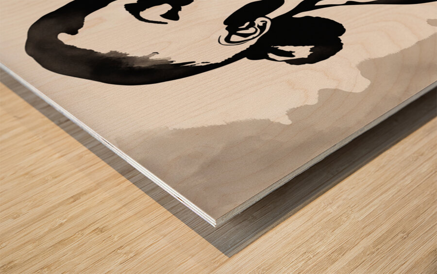 Silhouette of Strength Collection 1 - The Artful Mane 2 Wood print