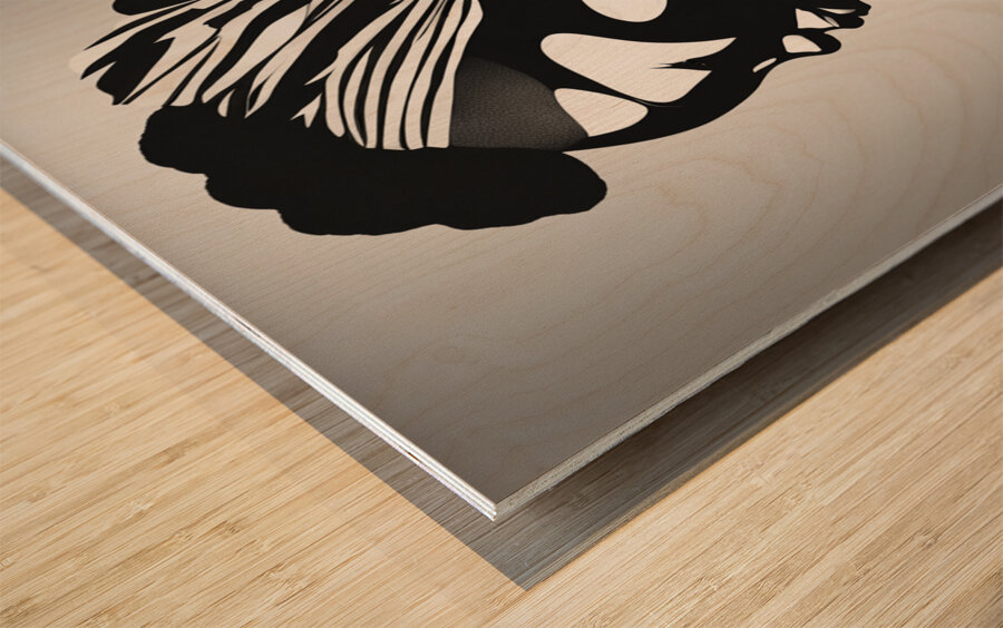 Silhouette of Strength Collection 1 - The Artful Mane 26 Wood print