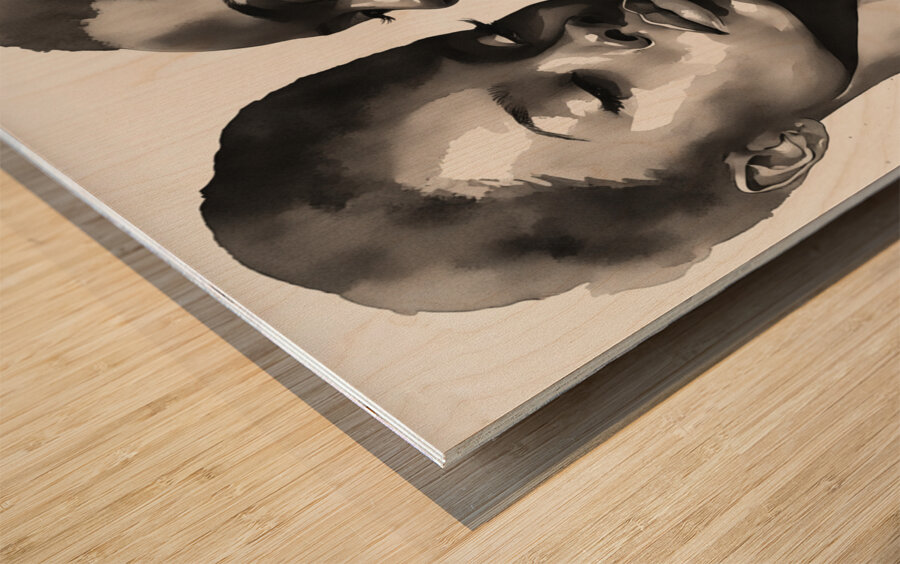 Silhouette of Strength Collection 1 - The Artful Mane 28 Wood print