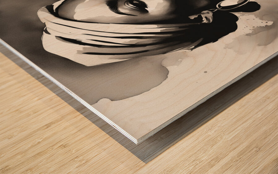 Silhouette of Strength Collection 1 - The Artful Mane 44 Wood print