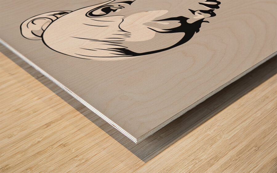 Silhouette of Strength Collection 1 - The Artful Mane 45 Wood print