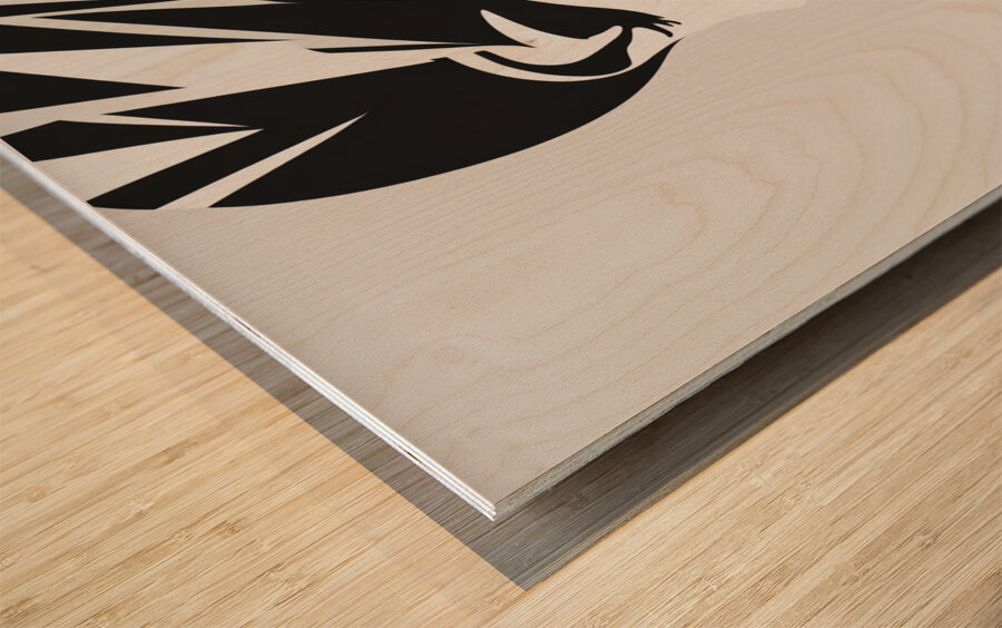 Silhouette of Strength Collection 1 - The Artful Mane 51 Wood print