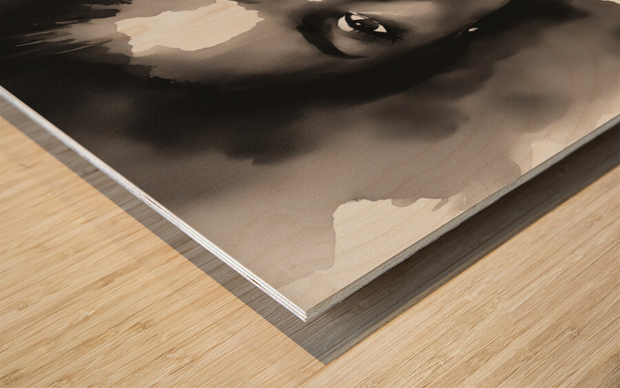 Silhouette of Strength Collection 1 - The Artful Mane 57 Wood print