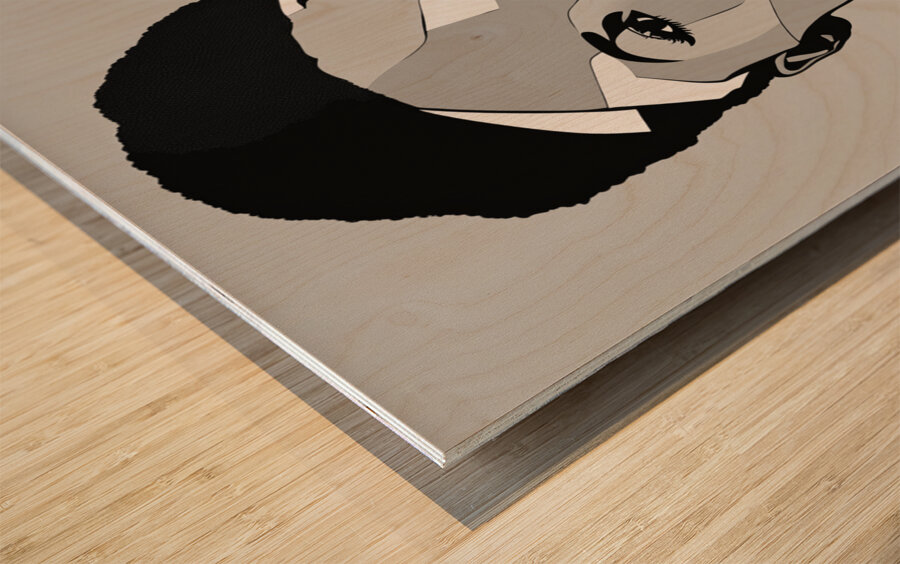 Silhouette of Strength Collection 1 - The Artful Mane 64 Wood print