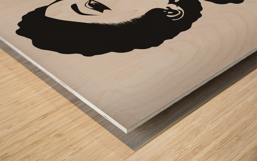 Silhouette of Strength Collection 2 - The Artful Mane 4 Wood print