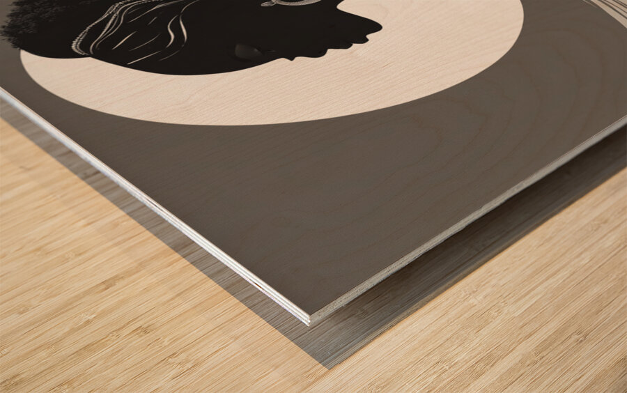 Silhouette of Strength Collection 2 - The Artful Mane 8 Wood print